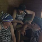 Mitja Minjai mikko saunassa Mitja Minjai mikko saunassa