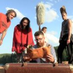 billy finds the song0 Risto Nyyssönen, Tomi Laurikainen, Harri Loiva, Tuomas Salolahti andLittle Big Billy (Ville Kumpulainen) in Big Hit Song